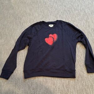 Zadig & Voltaire Dark Blue Sweatshirt with Red Heart